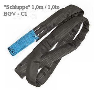 Rundschlinge 1,00m - 1000kg "schwarz" (BGV-C1) 